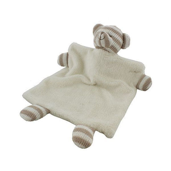 Picture of Knitted White / Grey-Striped Bear DouDou